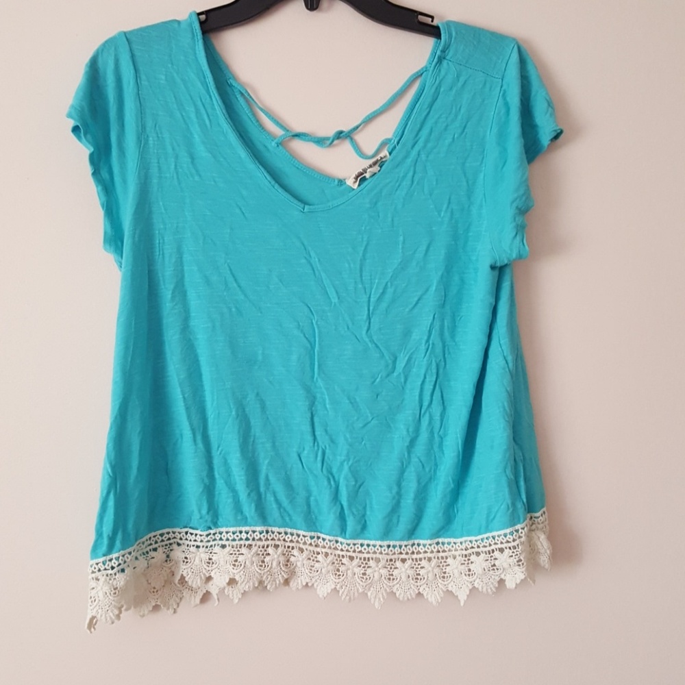 Hippie Rose lace trimmed top